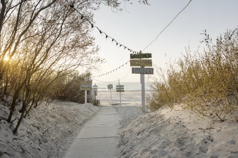 A path between the dunes of Liepa Beach