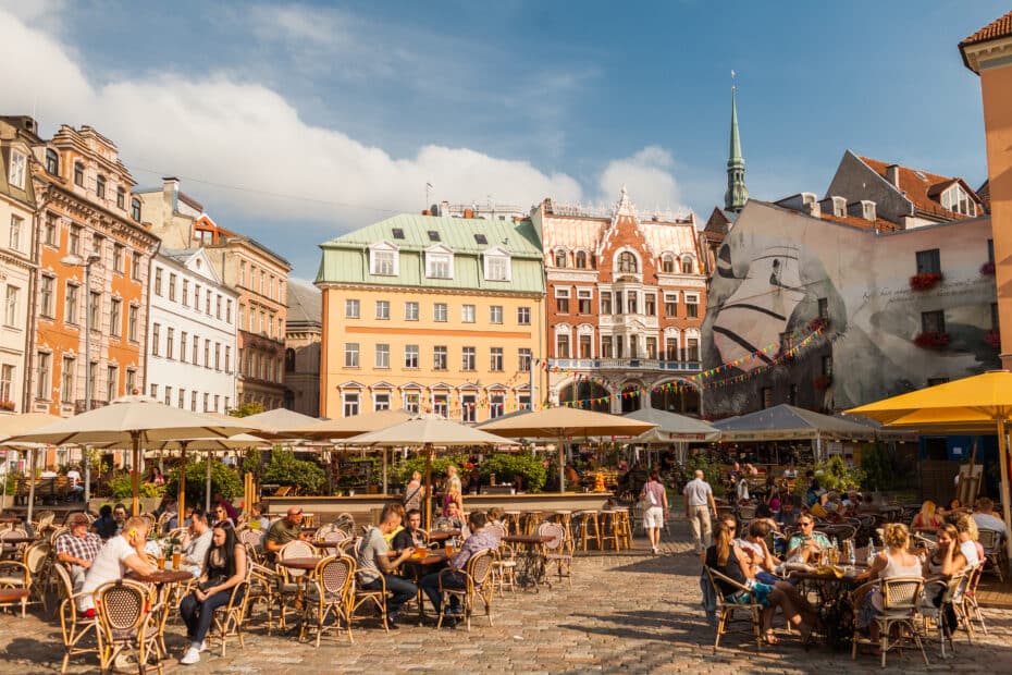 Old town of Riga - the most beautiful of the cities in Latvia